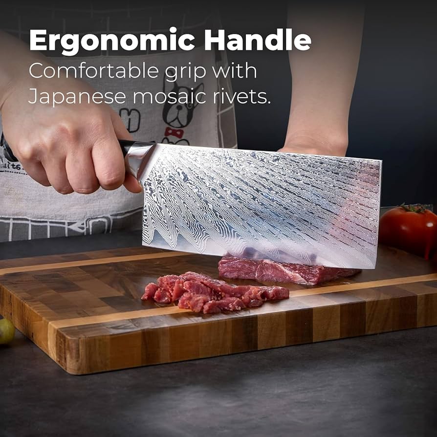 ダマスカス 専用ケース付き Amazon | Master Maison 正規品 7.5インチ ダマスカス包丁