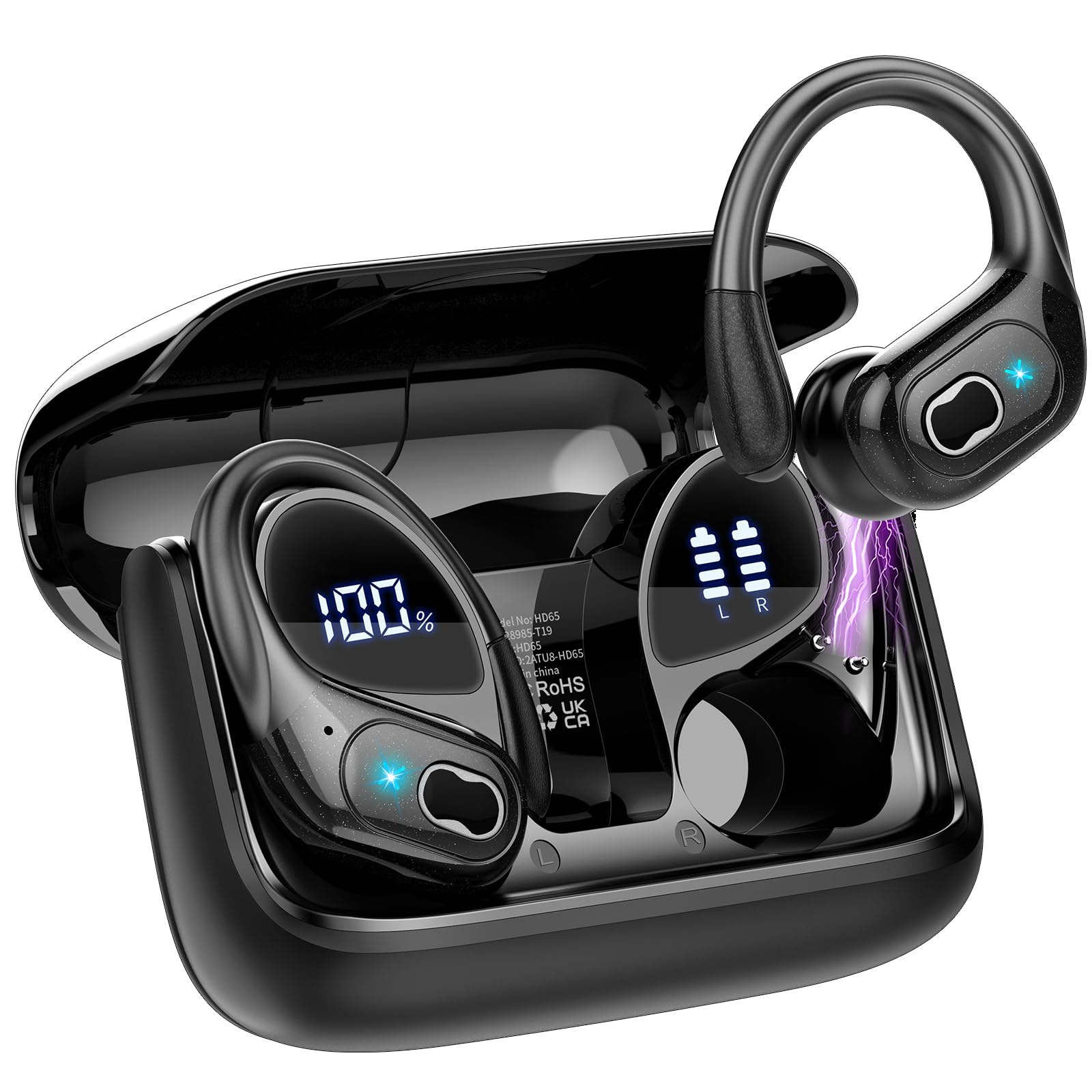 Translator Earbuds ベージュ フック型 AI Translation Earbuds Real Time, 3-in-1 Translator Earbuds 164