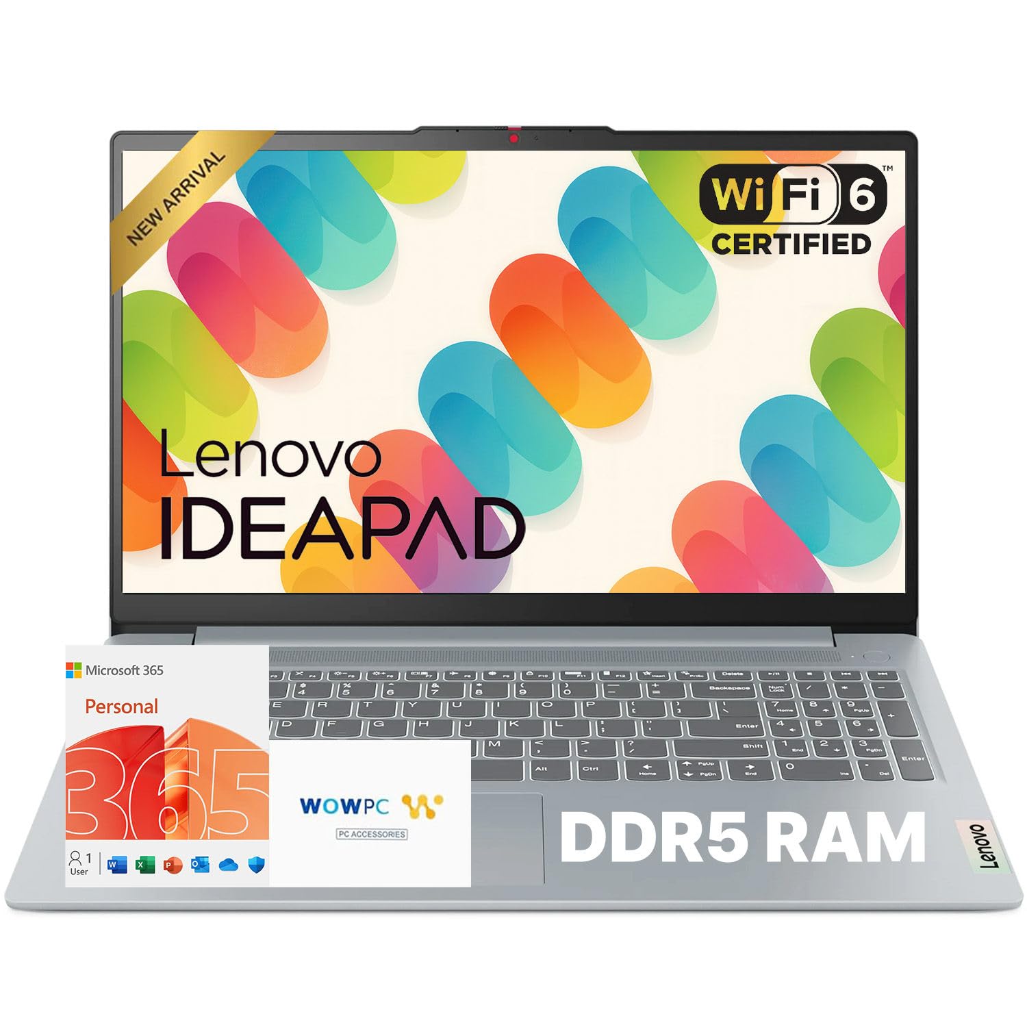 Lenovo IdeaPad Slim 3i 15.6" FHD Laptop • Microsoft Office 365 • 1.1TB Storage • LPDDR5 • Intel 4 Cores • 128GB SSD and 1TB Cloud • WiFi 6 • Military-Grade • Windows 11 • Essential Laptop