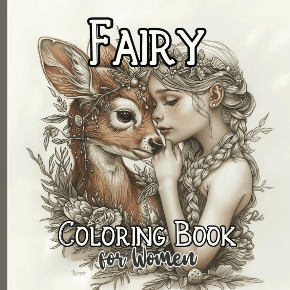 Fairy Coloring Book for Women: Featuring 30 Exquisite Fairy Illustrations. Perfect for Relaxation and Creative Expression