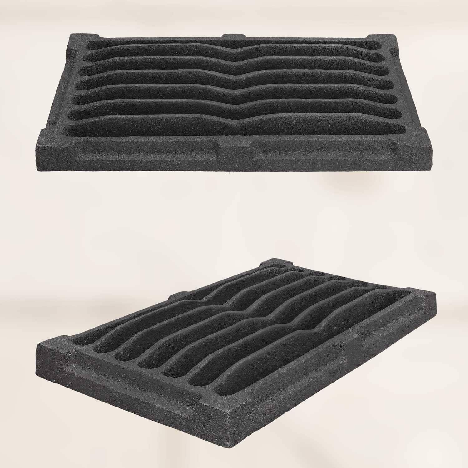 KOTARBAU Ruszt kominkowy 26,5 x 15 cm, piec kominkowy, ruszt na popiół, kratka do pieca, części zamienne, akcesoria żeliwne, ruszt do piekarnika, ruszt grillowy, prostokątny ruszt narożny