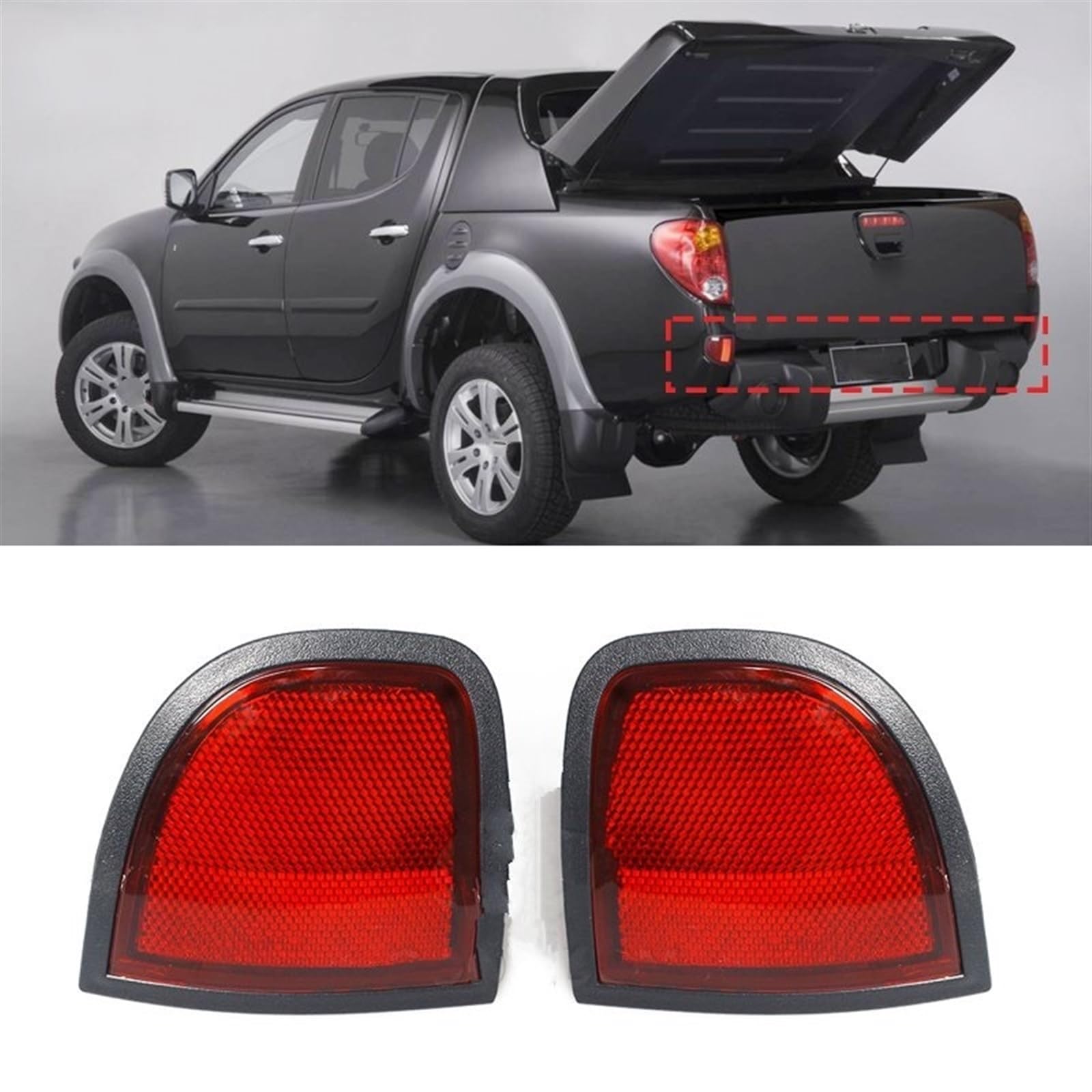 Lampada Fanale Posteriore Fanale posteriore sinistro/destro per paraurti posteriore Per Mitsubishi L200 2005-2015 Riflettore Luce freno di stazionamento Riflettore Luce 8355A015(Left)
