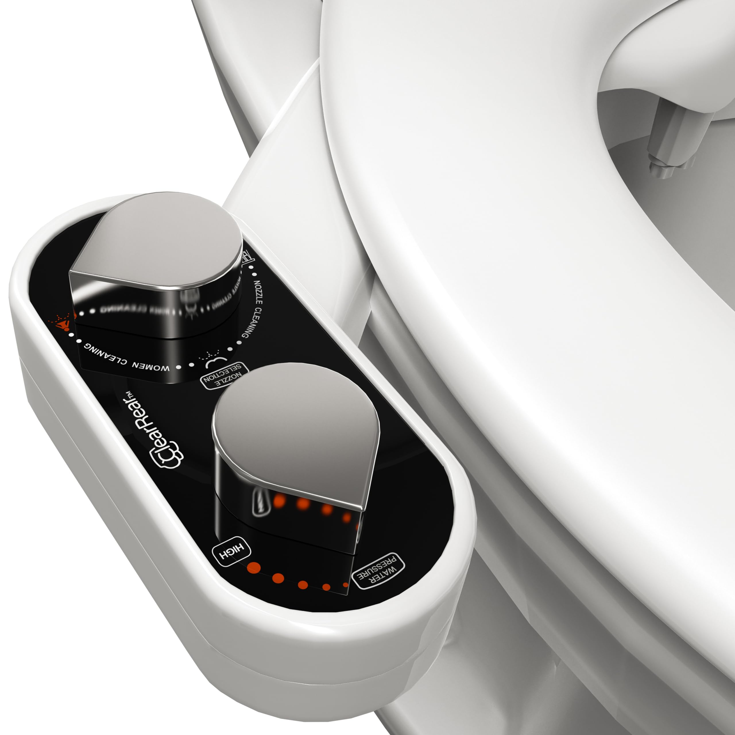 Photo 1 of CLEAR REAR Bidet Attachment for Toilet Seat - Non-Electric with Self Cleaning Dual Nozzles, Leak Proof Connectors, Adjustable Water Spray, Rear & Feminine Wash - Hygienic Bathroom Upgrades
