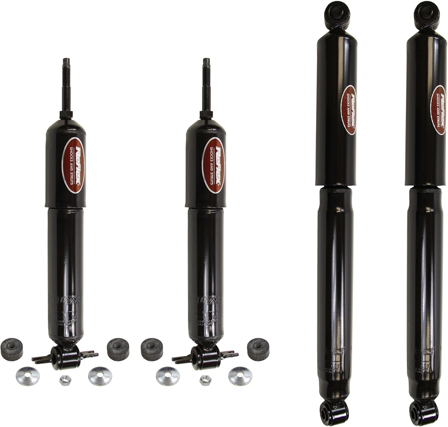 Monroe 1000076VK 4 pc Front and Rear Suspension Shock Absorber Set for 2009-2018 Ram 1500 RWD, 2019-2023 Ram 1500 Classic RWD