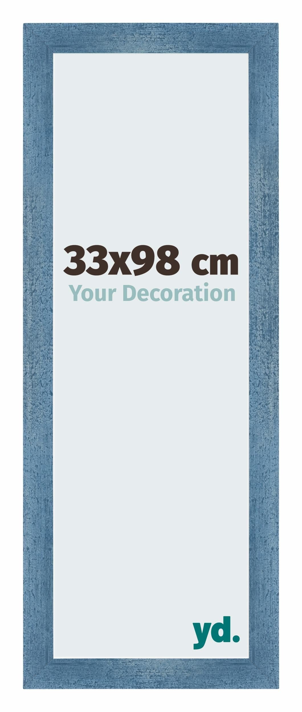 Your Decoration - Puzzle frame 33x98 - Clear Blue Swept - Puzzle frame 500-1000 Pieces - MDF Photoframe - Mura