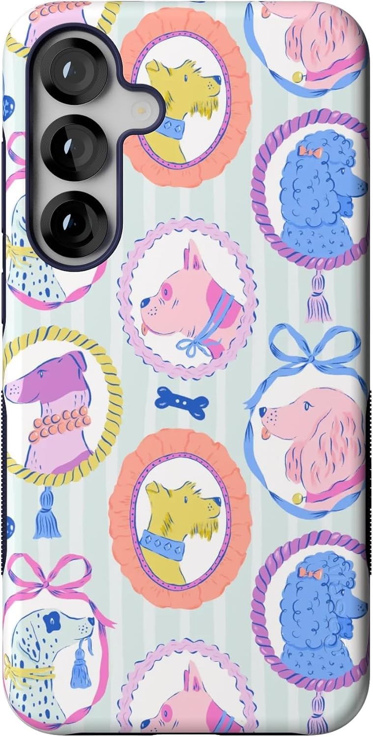 Casely Galaxy S25 Plus Case | Chateau Pups | French Dog | Bold Protective Design | Compatible with MagSafe