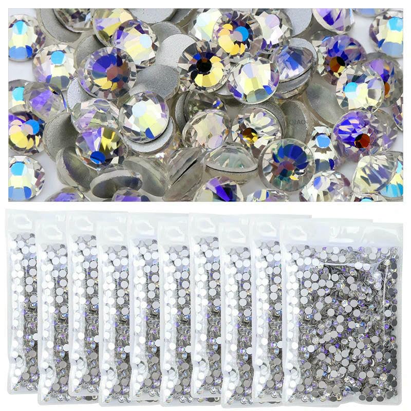 Vendita all'ingrosso di strass per vestiti fai da te, decorazioni per unghie con strass a retro piatto, cristalli AB, glitter per il viso, pietre decorative - viola chiaro