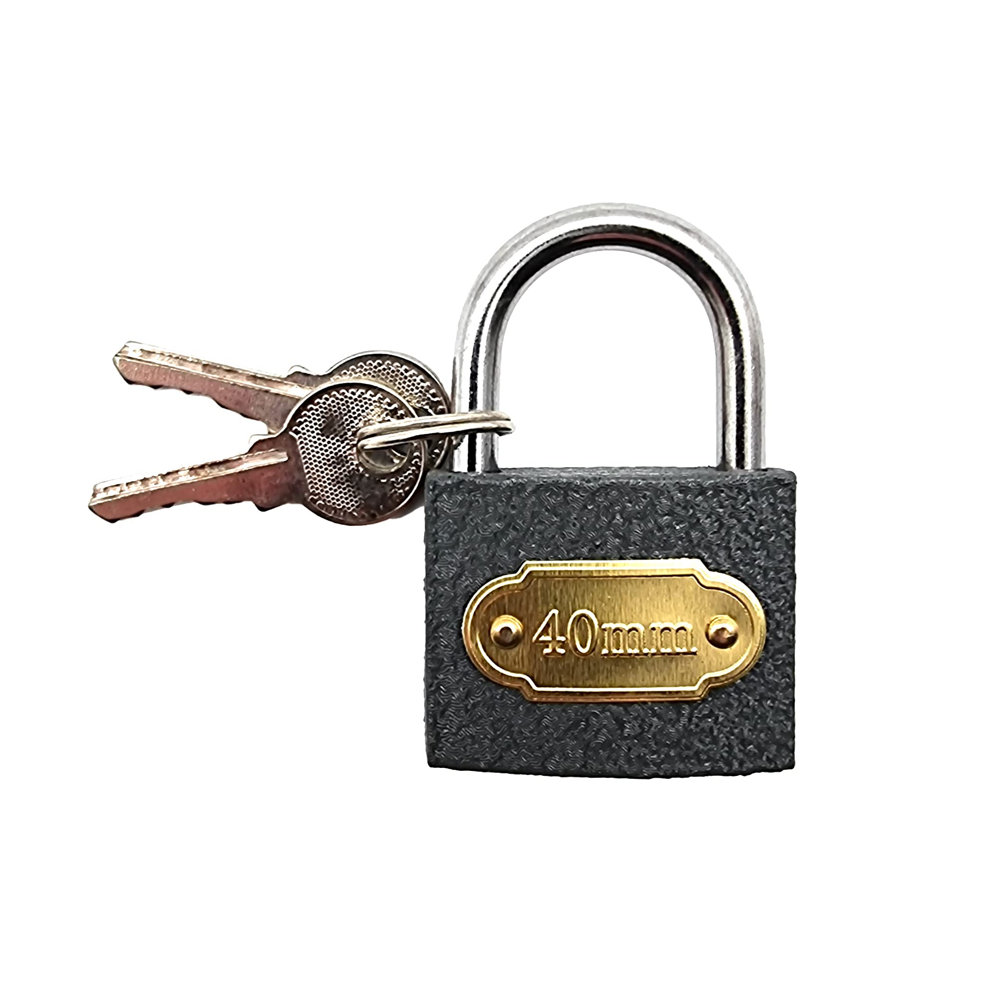 40mm Cast Iron Padlock with 2 Keys – Robust Security – for Gates, Sheds, Outhouses, Lockers and More