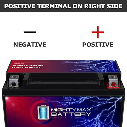 Miniatura 3 de Mighty Max Battery YTX20L-BS - Batería de repuesto para modelos YAMAHA All Wave Runner 87-07