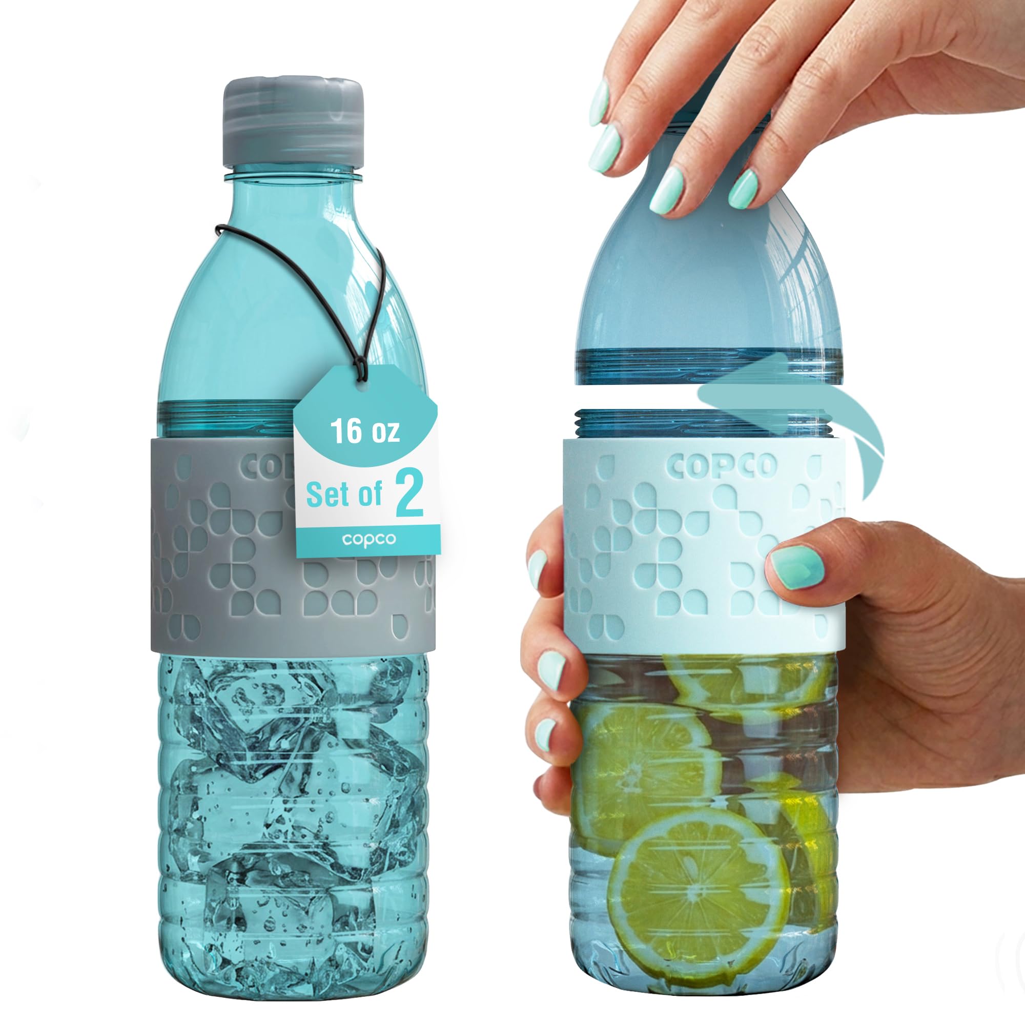 Amazon.com: Copco Hydra 16.9 oz Water Bottle, Set of 2 – Leak