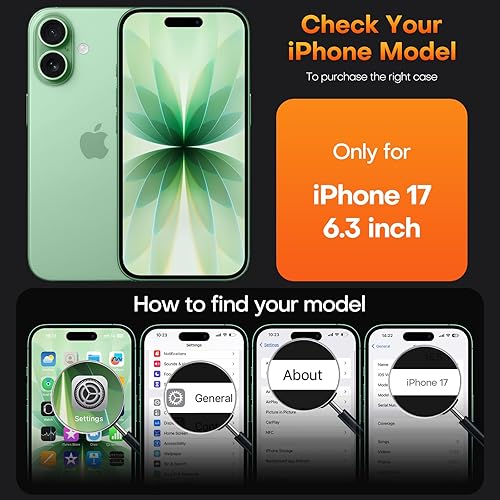 Miniatura 124 de TAURI Funda 3 en 1 para iPhone 13 Pro, [no amarilla] con 2 protectores de pantalla, funda delgada a prueba de golpes para iPhone 13 Pro, color negro