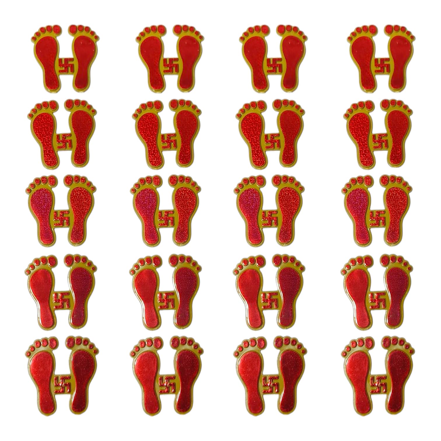 Shubh Labh Pooja Stickers - Om, Swastik & Lakshmi -6