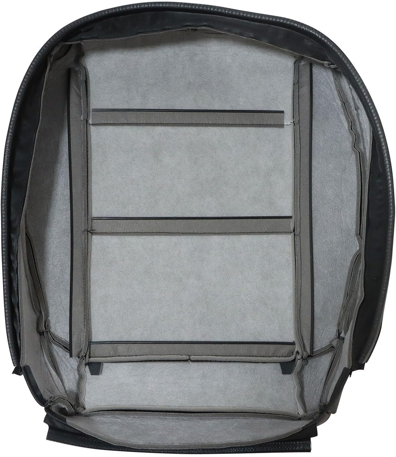 SecosAutoparts Driver or Passenger Side Bottom Replacement Perforated Black Leather Black Line Seat Cover Compatible with Mercedes Benz C230 2005 2006 2007