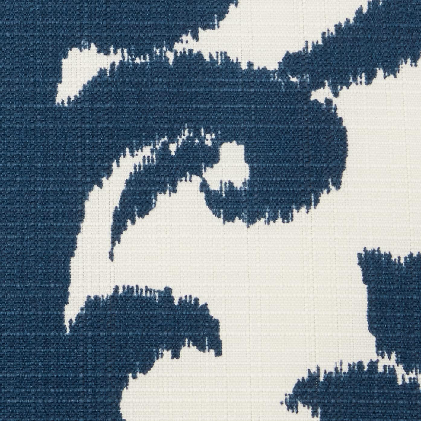 Pillow Perfect Damask Indoor/Outdoor 1 Piece Split Back Chair Cushion Set With Ties, 1 Count, 40.5" x 21", Blue Basalto Navy
