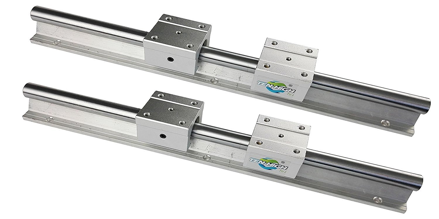 リニアレール20mm 1500mm SBR20UU 2本セット ガイドユニット4個