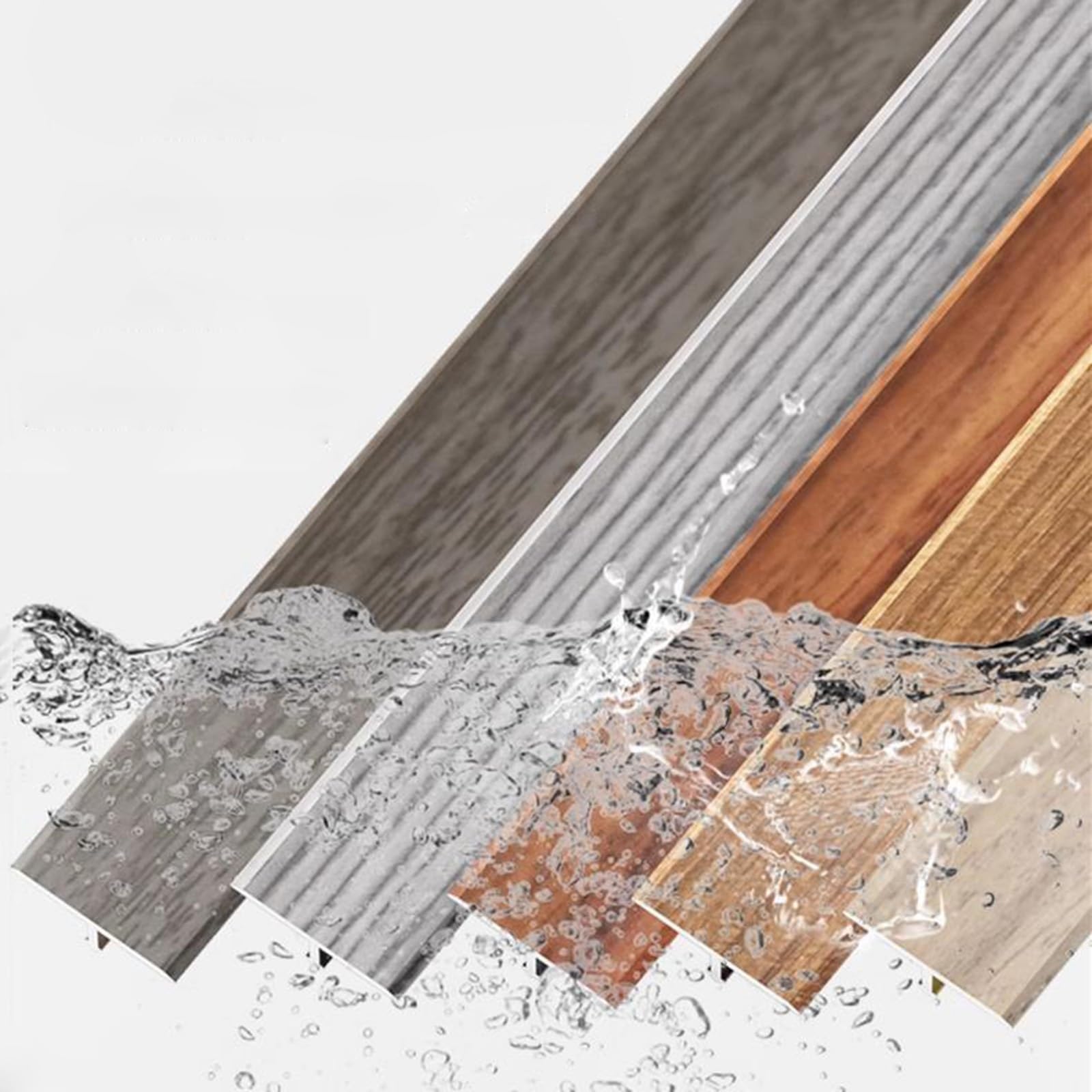 Profilo Giunzione in Metallo, Strisce di Transizione del Pavimento T Alluminio, per Porte, Legno, Vinile Laminati, Moquette E Piastrelle (3Pcs X 90cm)(Light Oak,W2cm)