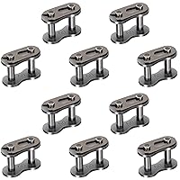 Vista 8 de OIIKI Paquete de 6 eslabones de conexión de cadena de rodillos #520, conector maestro sin junta tórica, serie 520, estándar para máquinas agrícolas