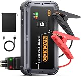 5000A Jump Starter Power Pack, Car Battery Booster Jump Starter 12V Portable Power Pack (up to 9.0L Gas or 8.5L Diesel Engine), Jump Pack with Jump Leads, Fast Charge, Lights, Compact - 1