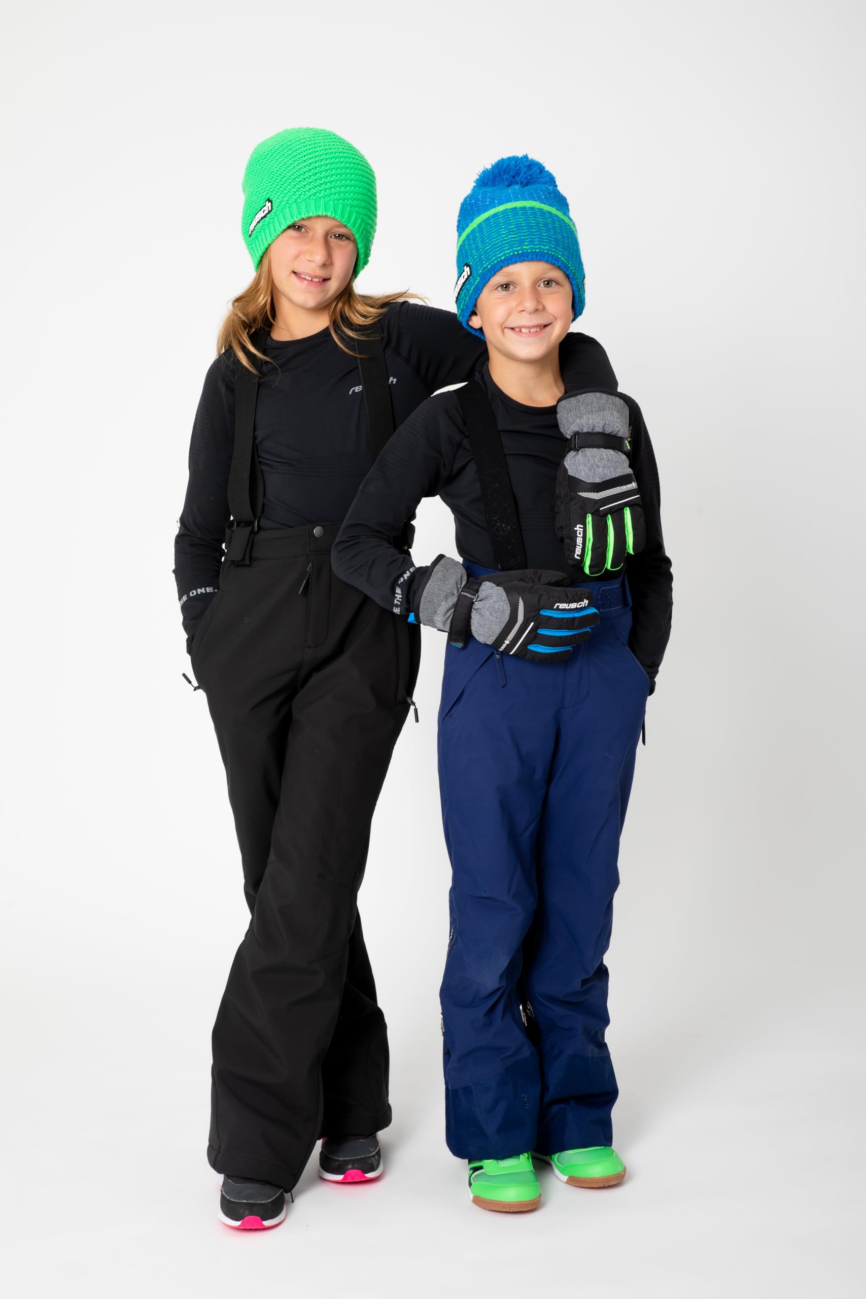 Reusch Rękawiczki dziecięce Bolt GTX Junior Blck/Blck Mel/Brill Blue 4