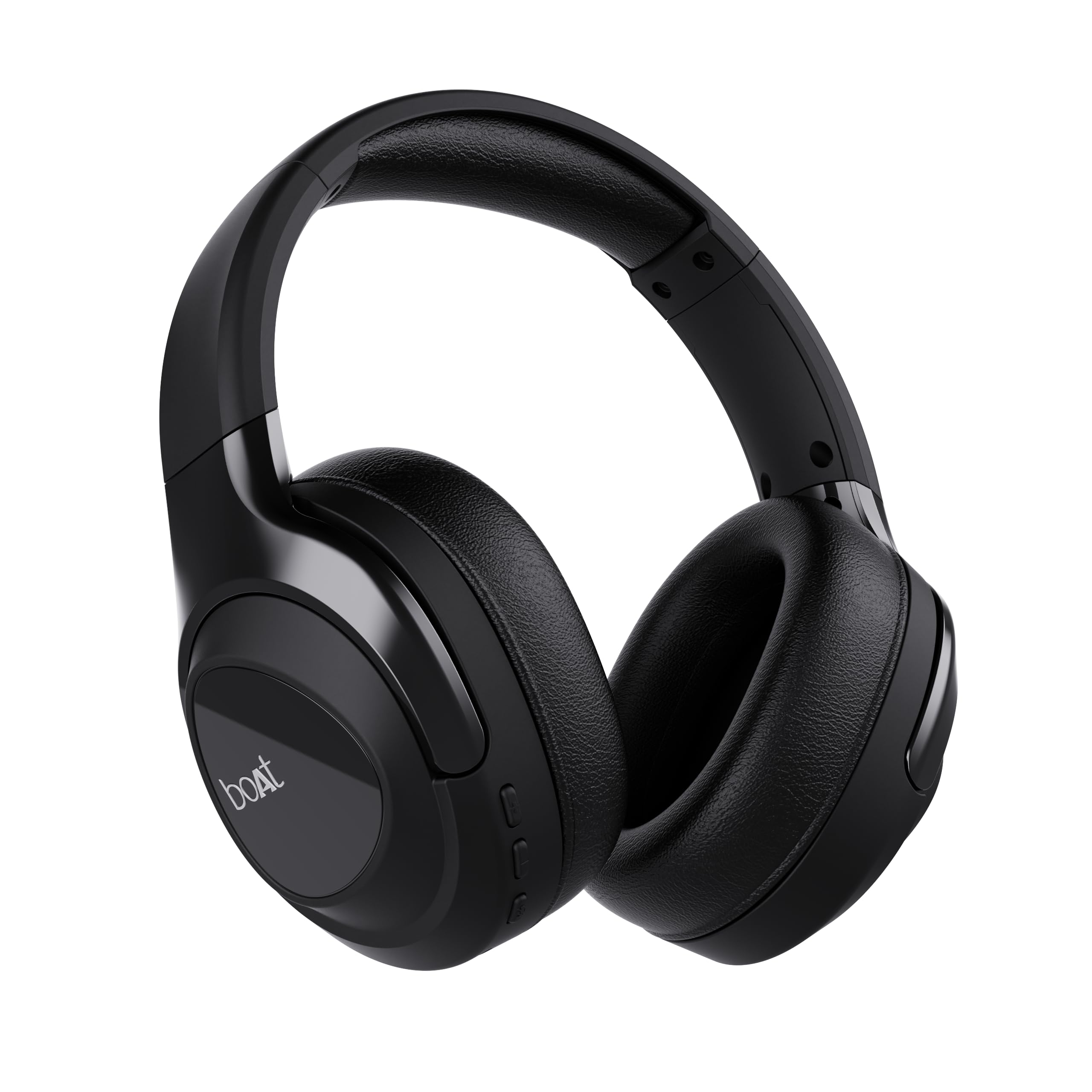 boAt Nirvana Eutopia Bluetooth Over Ear Headphones with Head Tracking Function, Spatial Audio,20 HRS Playtime, Enx™ Tech, ASAP™ Charge, Hearables App(Android & iOS Compatible)(Primia Black)