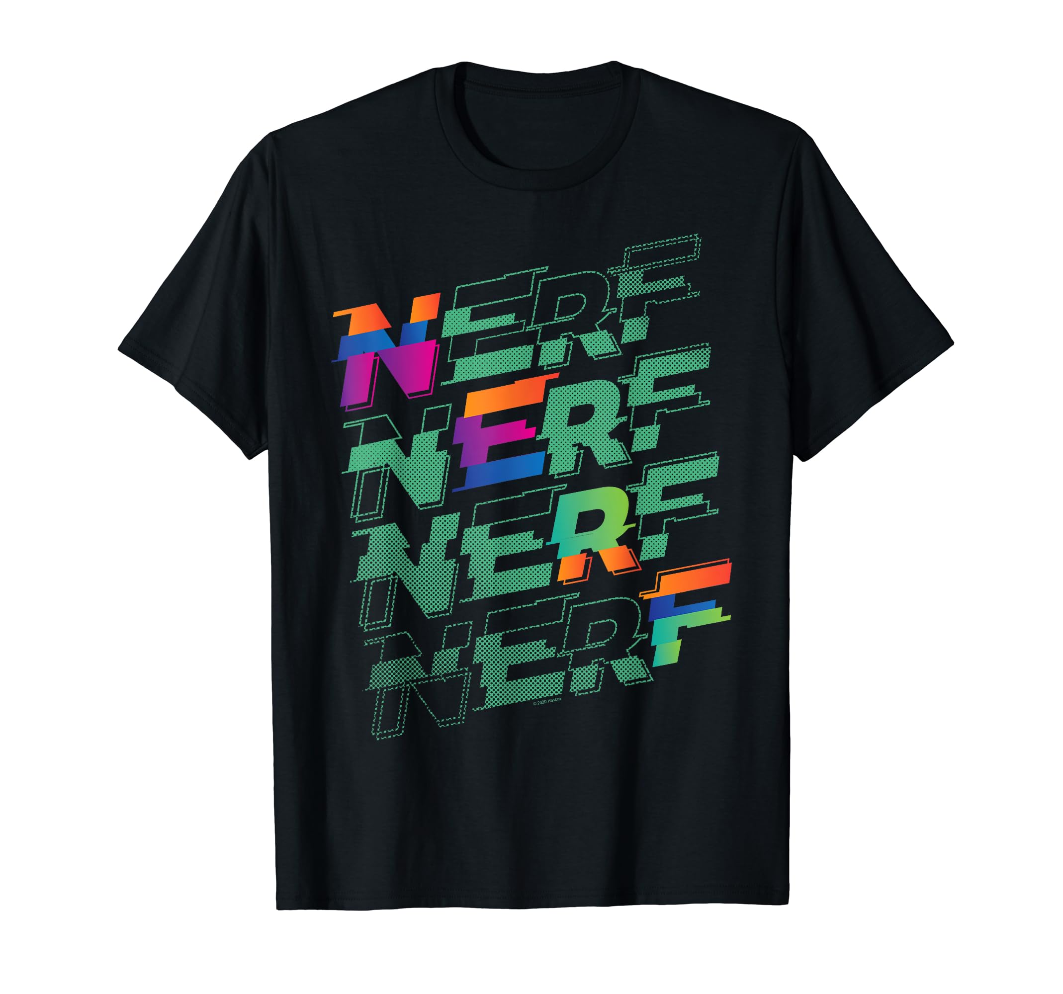 Nerf Glitch Logo Stack Maglietta