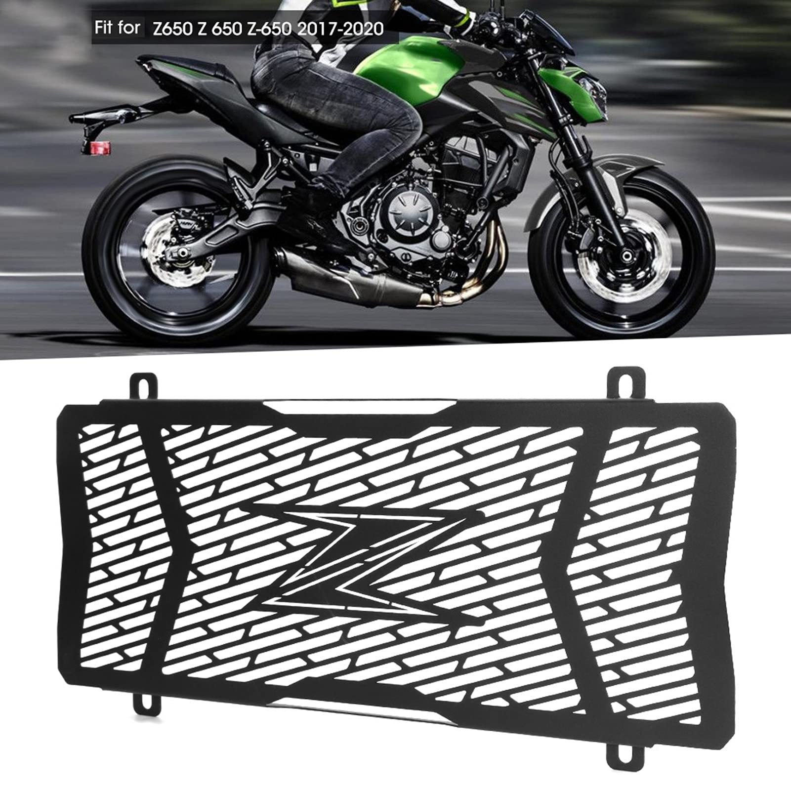 Osłona Grilla Chłodnicy Osłona Stalowej Osłony Chłodnicy Wymiana Montażu Motocykla dla Z650 Z 650 Z-650 2017-2020 Osłona Przedniego i Tylnego światła