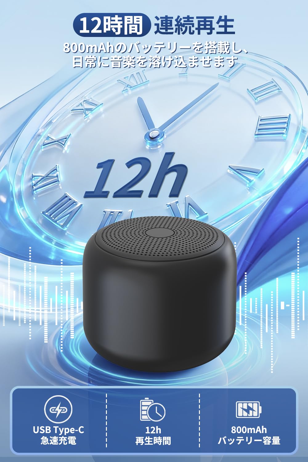 Amazon.co.jp: Bluetooth スピーカー【2026新型・軽量・小型】大音量