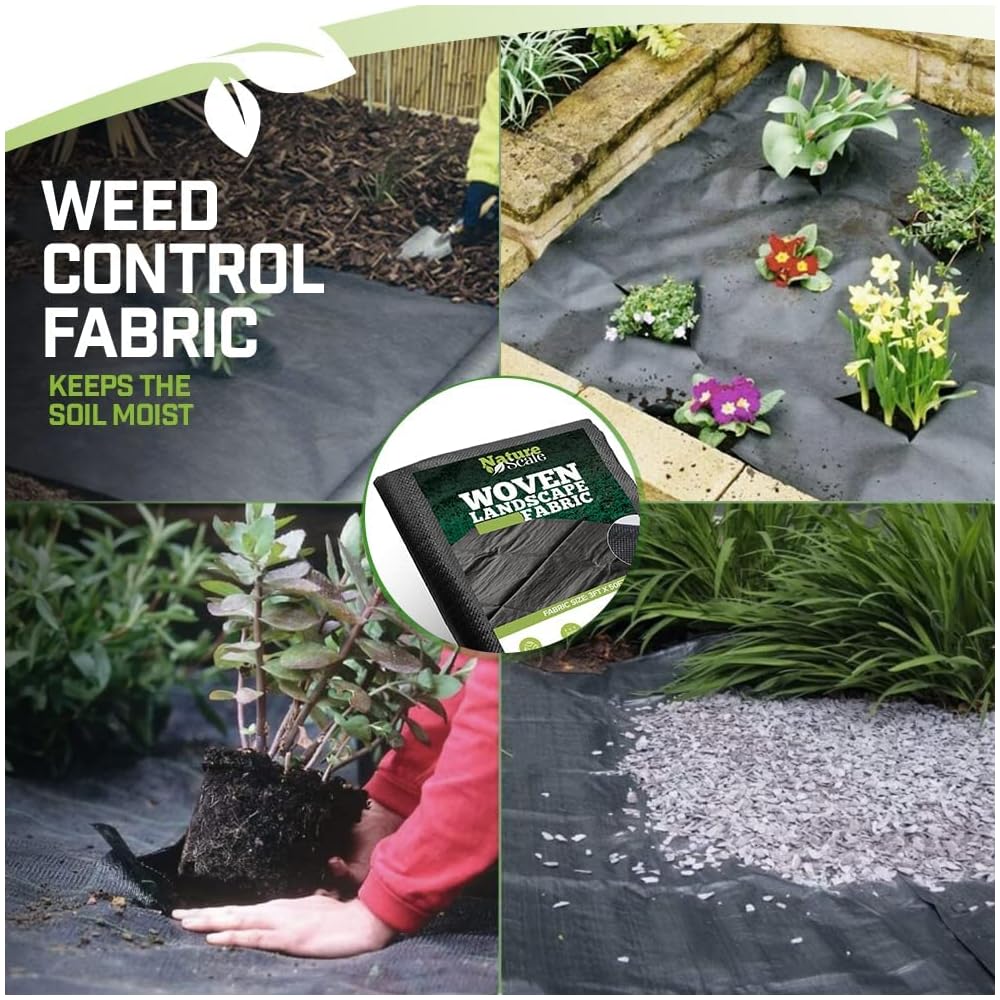 Buy 3FT X 50 FT Weed Barrier Landscape Fabric Heavy Duty Woven Weed