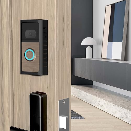 Miniatura 9 de PUUUCI Soporte para timbre sin taladro para batería de anillo, timbre de video 1233 Plus4(versión 2020), soporte de montaje de timbre de acero