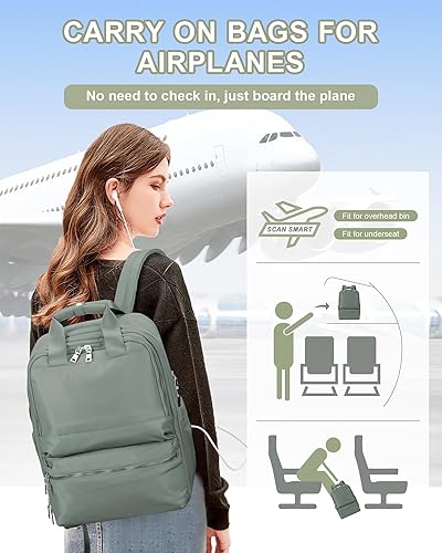 Miniatura 6 de Mochila de viaje grande para llevar en el vuelo aprobado mochila para mochilas de viaje Mochila impermeable para artículos personales