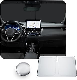 [Mise à Niveau] CDEFG Compatible avec Toyota Corolla Cross Hybride XG10 2021-2025 2026 Pare-Soleil Caps Pare-Soleil Avant Parasol Paroi Avant Pare-Brise Pare-Soleil Voiture Accessoires