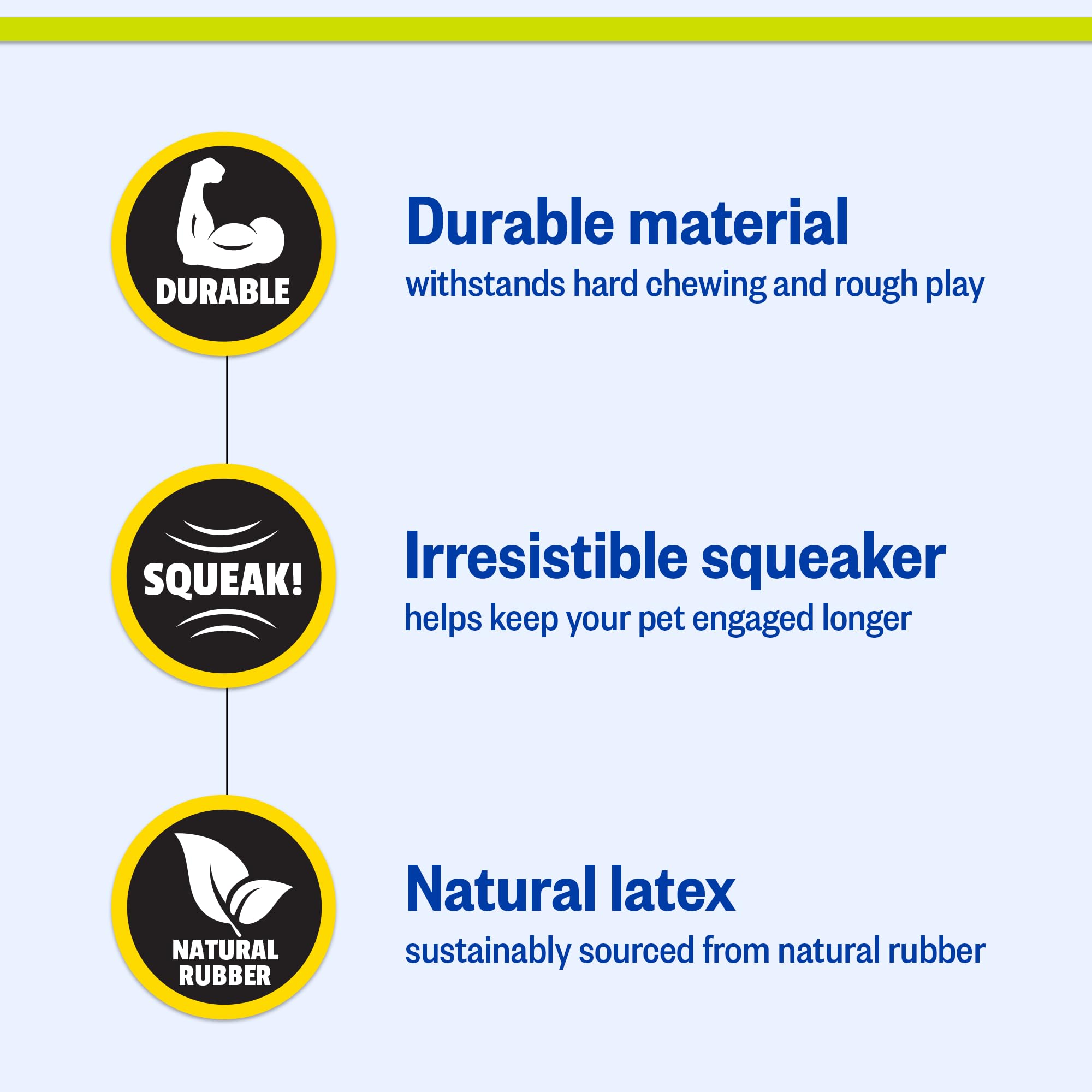 PetSport Naturflex Babies Tiny Tots Hippo - Juguete masticable de látex para Perros | Goma de látex Totalmente Natural | Libre de Productos químicos nocivos | 4 Pulgadas