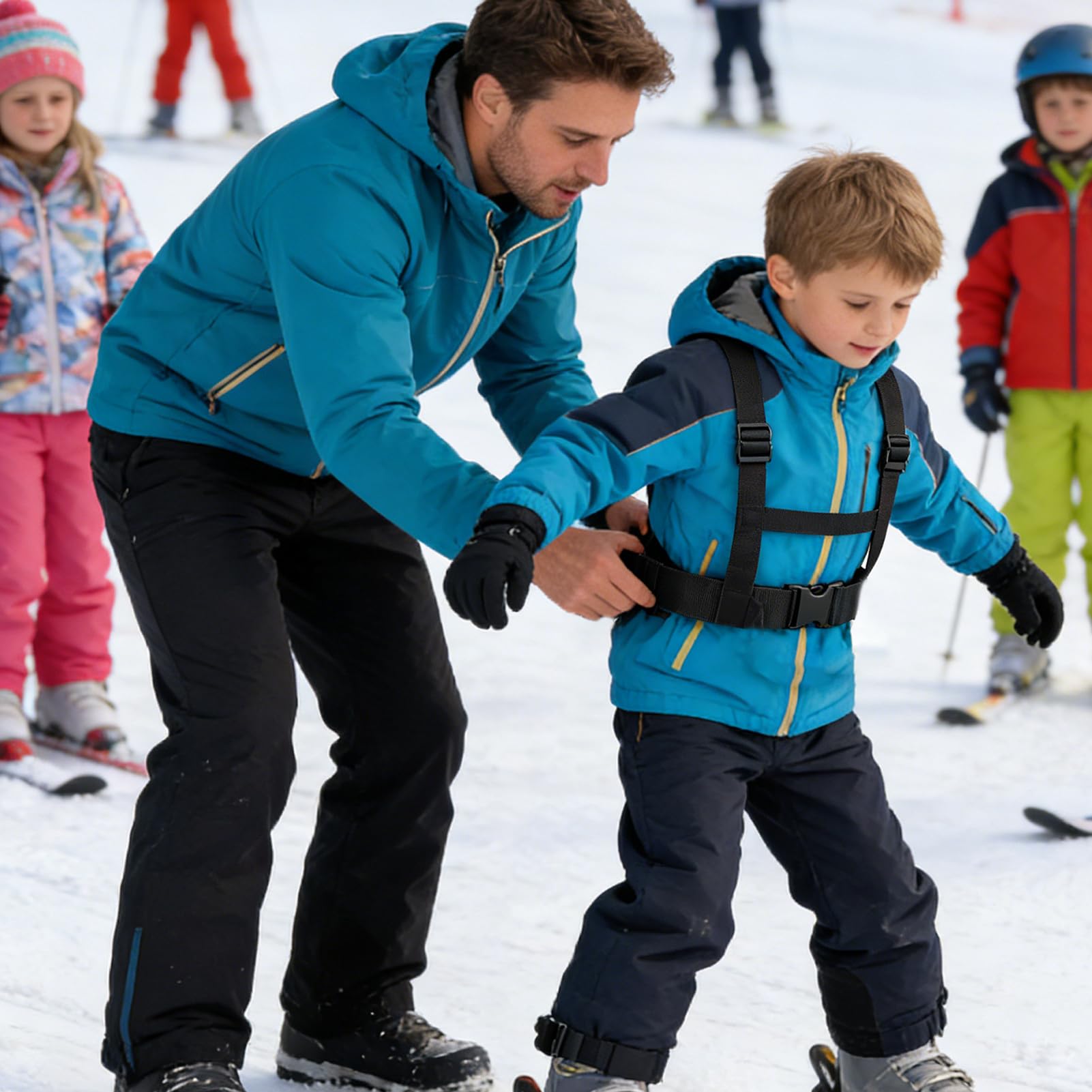 Entrenador De Arnés De Esquí - Arnés De Esquí De 7,8 Pulgadas Para Niños | Mochila Para Entrenador De Snowboard Harnes: Soporte Retráctil Anticaída Para Niños Principiantes Que Aprenden A Esquiar Y Ha