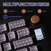 Vista 5 de EPOMAKER CIDOO ABM066 Alice-Layout VIA-programable Barebones Kit con pantalla TFT-LCD y perilla giratoria, intercambiable en caliente, modos triples