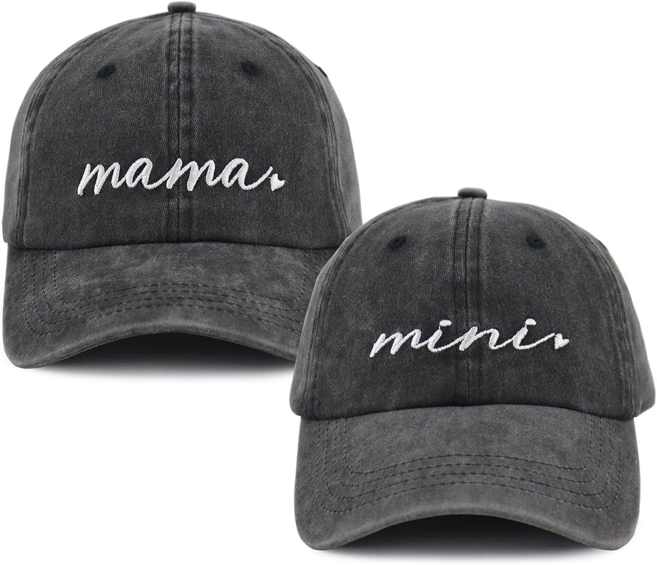2 PCS Mama and Mini Hats for Women Girls 3-10 Years, Adjusta...