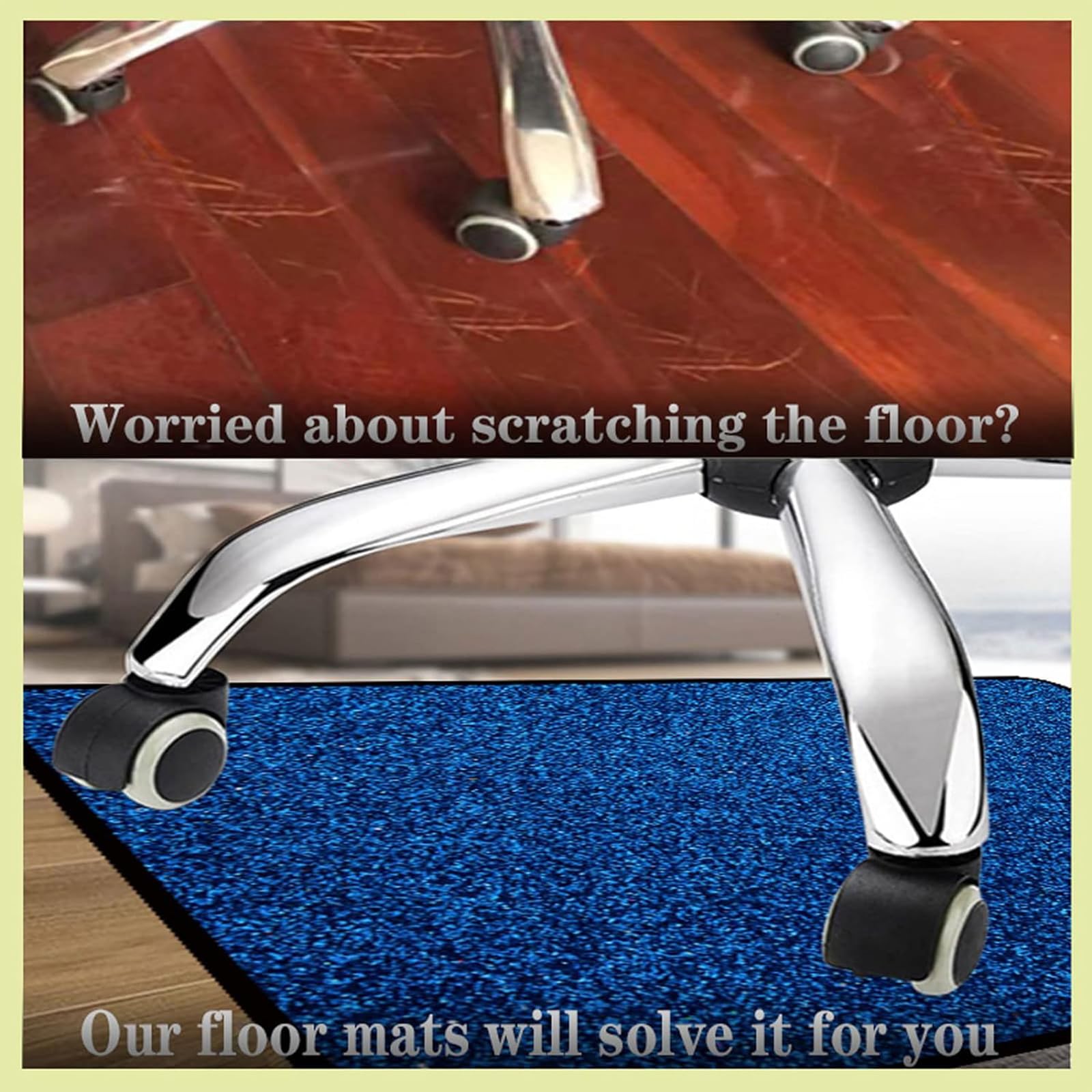 Tappeto Sedia Ufficio Protettore del Pavimento Tappeto Salvapavimento Antiscivolo Tappeto per Sedia con Ruote Tappetino Pavimenti per Parquet E Pavimenti Duri,C,140x200cm