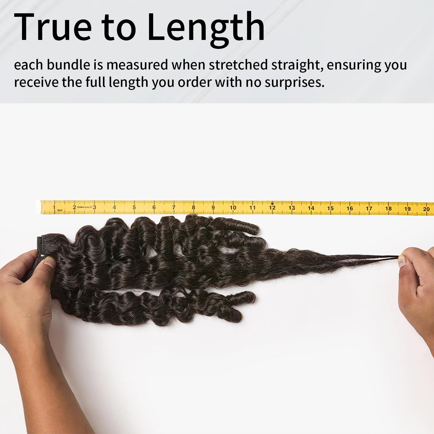 Burmese Curly Bundles Human Hair with Spiral Ends 3C 4A Water Wave 3Pcs Burmese Curly Bundles Human Hair Extensions for Women (16 18 20 Inch, Natural Black)