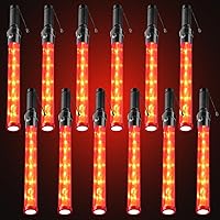 Vista 1 de Kanayu Varita de tráfico de señal, bastón de control de tráfico LED, con 3 modos intermitentes, varita de control de seguridad para guía