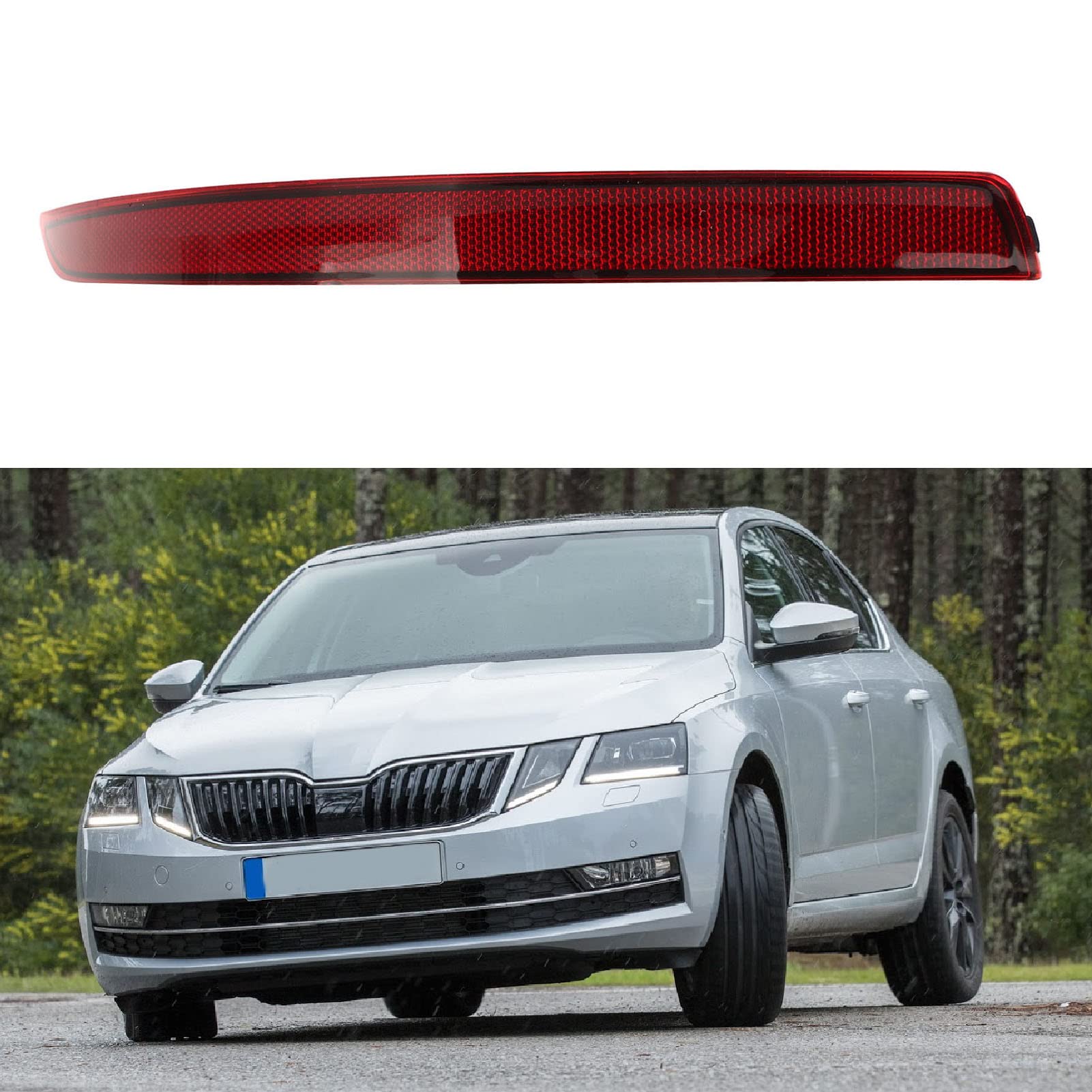 Réflecteur De Pare-chocs Arrière Gauche Pour Skoda Octavia MK3 Hayon