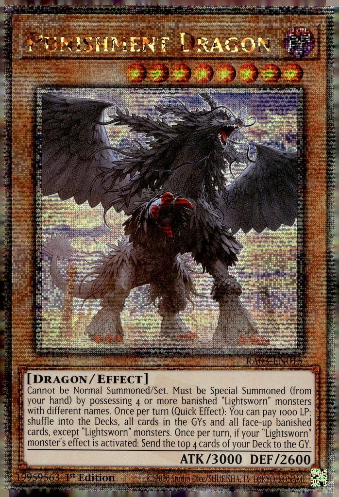Punishment Dragon (Quarter Century Secret Rare) - RA03-EN015 - Quarter Century Secret Rare - 1st Edition