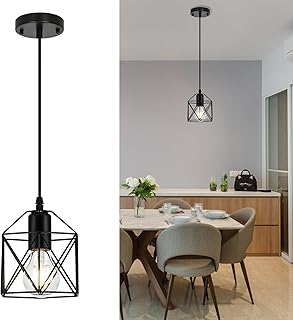 27 Bloxburg Kitchen Ideas To Build Your Dream Virtual Home 18 1-Light Hanging Pendant Light Fixture, Black Pendant Lights Kitchen Isla...