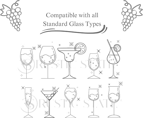 Miniatura 6 de Estantería colgante para debajo del gabinete, para almacenar copas de vino, color natural, Casual, Natural