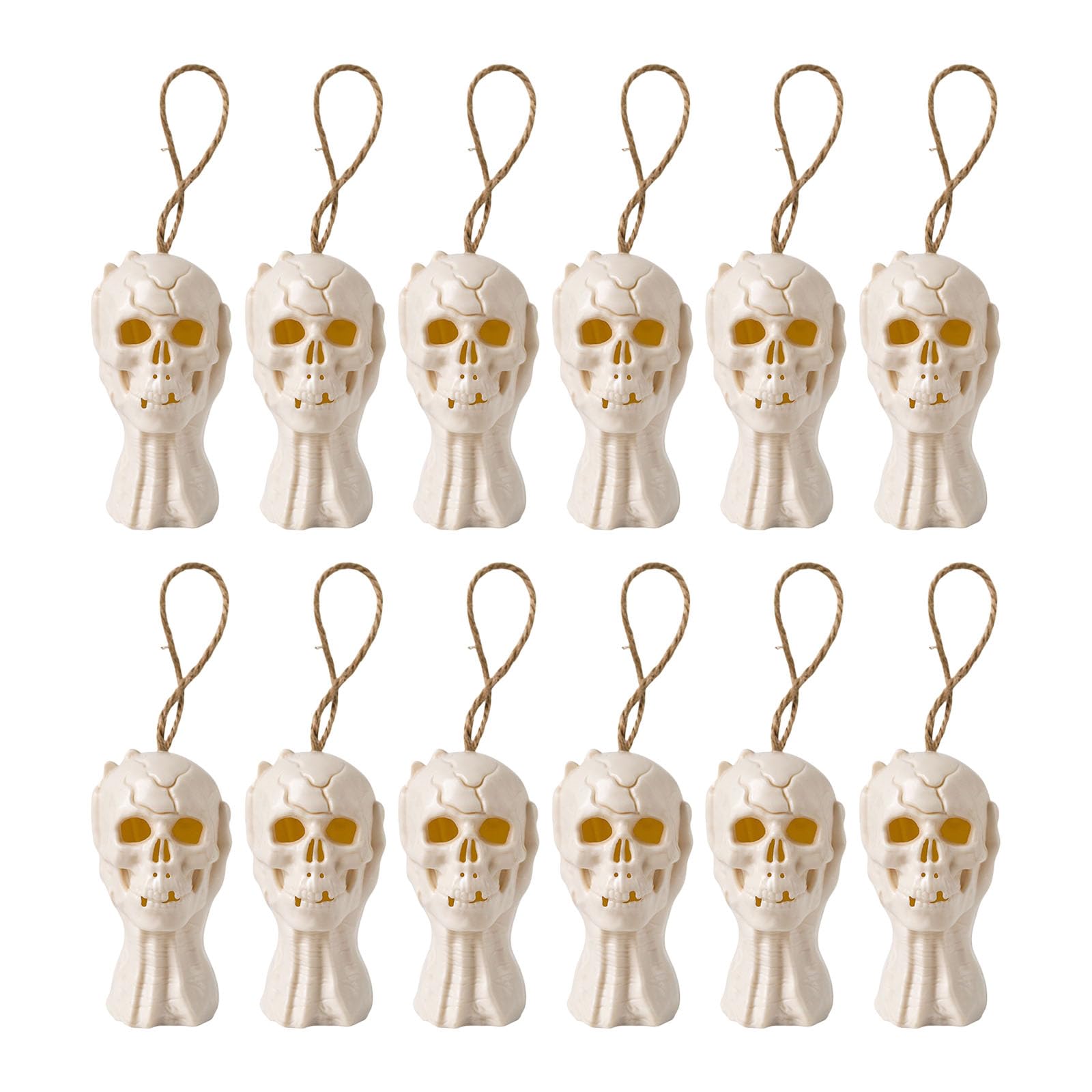 TFAOYS Battery-Powered Halloween Light with Flickering LED LampTabletop Decor Halloween Decorations LED Flickering Ghostly Lamp