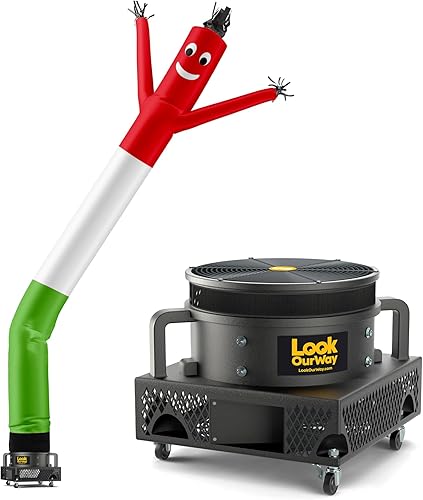 LookOurWay Air Dancers Wacky Waving Inflatable Tube Man Set - 20 Feet Tall Inflatable Dancing Man with Blower for Business Advertising