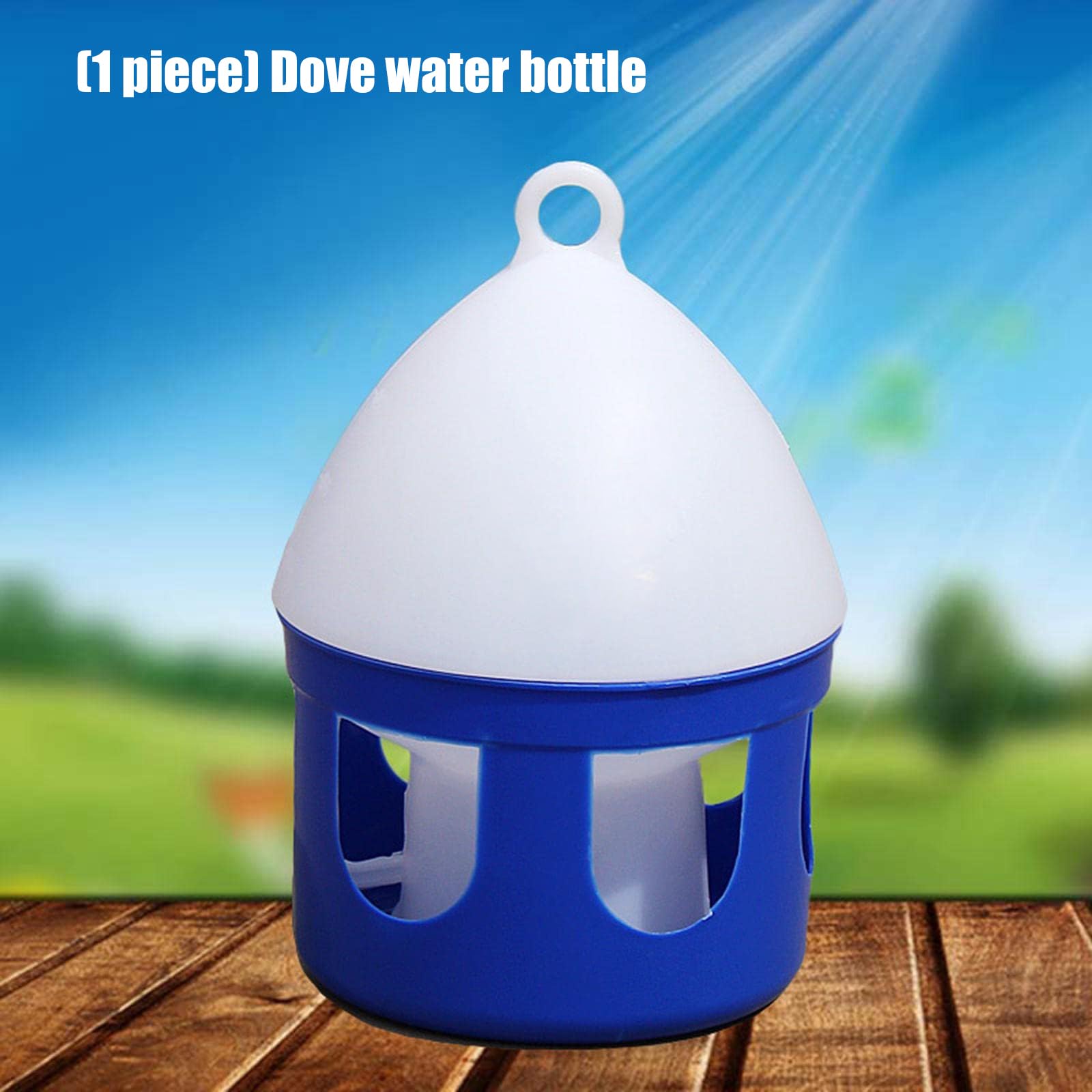Contenitore per acqua ricarica automatica per piccioni Robusta costruzione in plastica Uso interno esterno Irrigazione automatica per uccelli