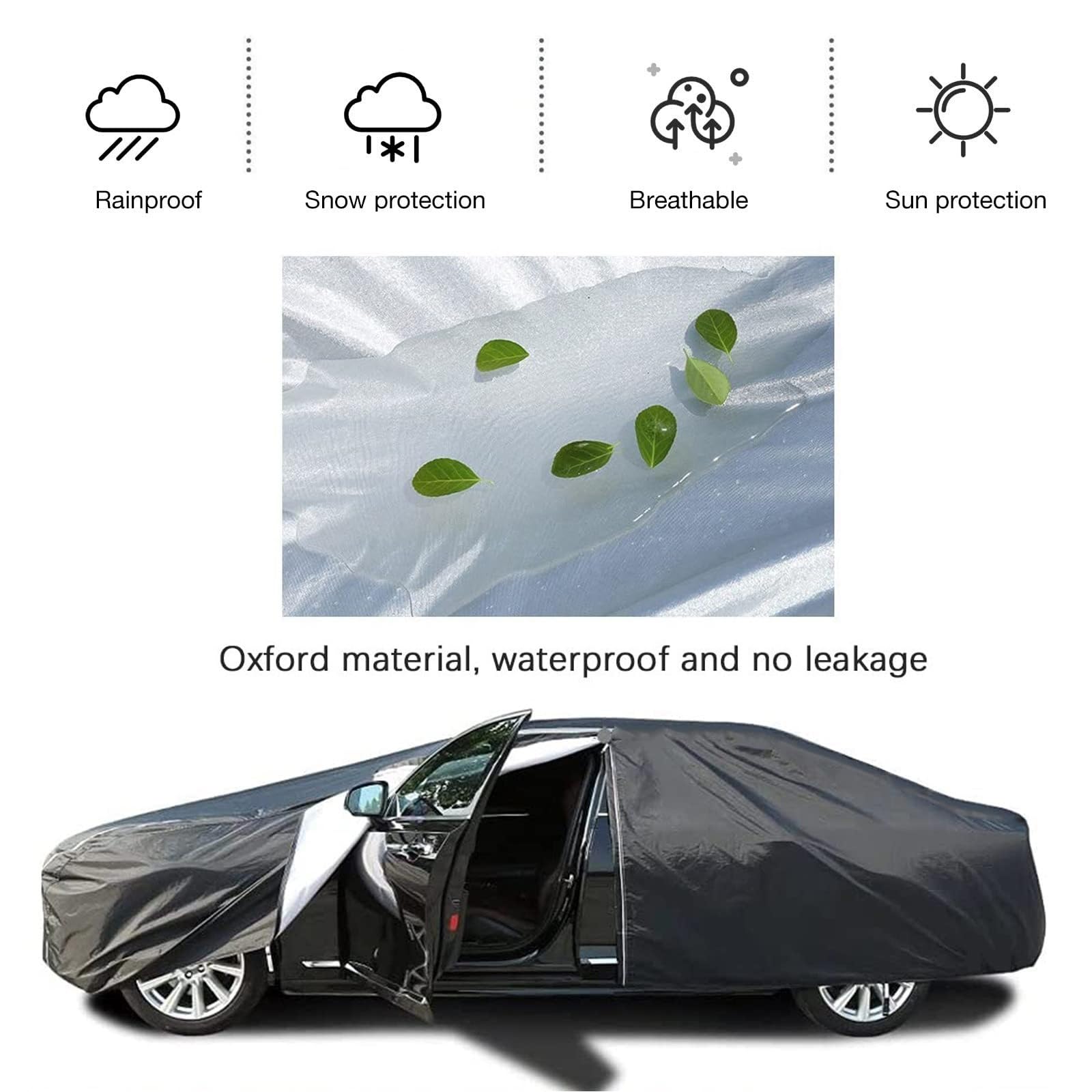 Bâche Voiture Extérieur Anti Grêle pour Toyota Aygo X 2005-2024, Housse De Protection Imperméable À L'eau, Anti-UV, Respirante, Résistant À La Poussière,Pluie, Avec Fermeture À Glissière Housse De Voi