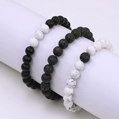 XIANNVXI Natural Crystal Stone Beads Bracelet for Men
