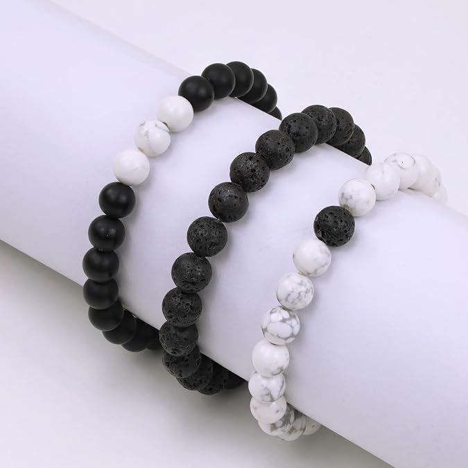 XIANNVXI Natural Crystal Stone Beads Bracelet for Men