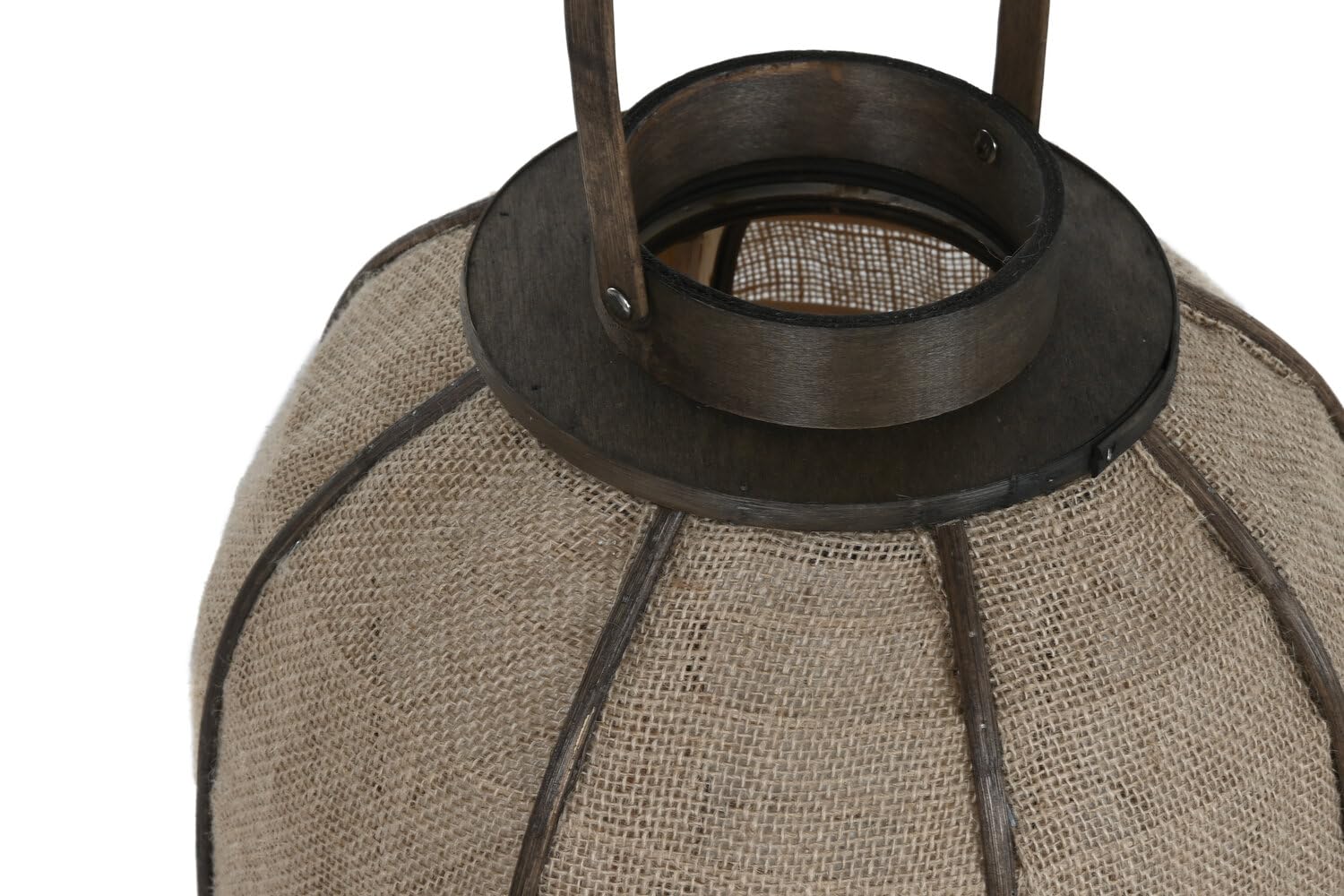 PORTAVELA YUTE BAMBU 33X33X61,5 NATURAL