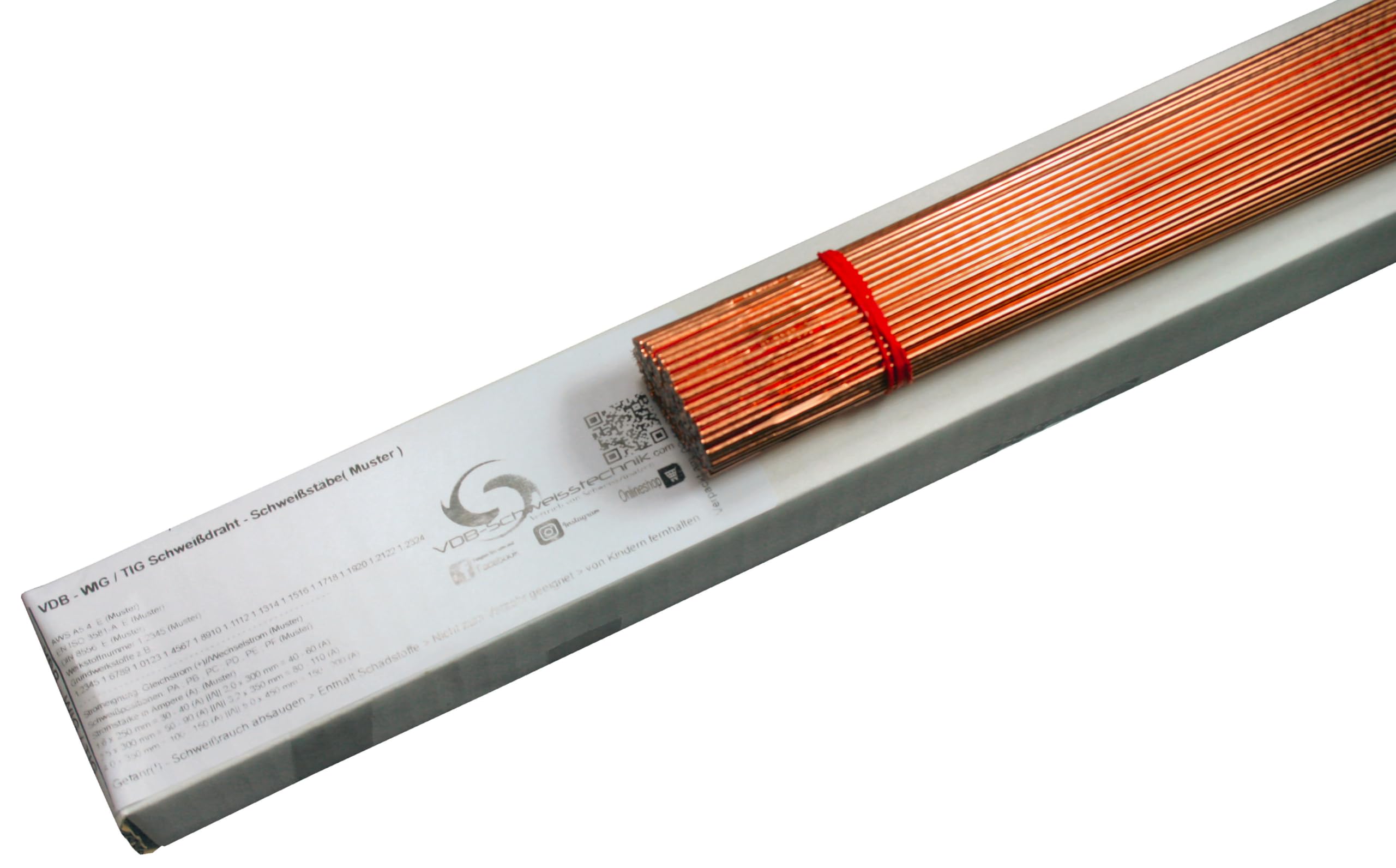 WIG WSG2 Schweissdraht - 2,0 x 1000mm - 1,0 Kg Stahl Universal 1.5125 G3Si1 | TIG Schweißstäbe Schweißzusatz für handelsüblichen Stahl ER 70 S-6 W3Si1